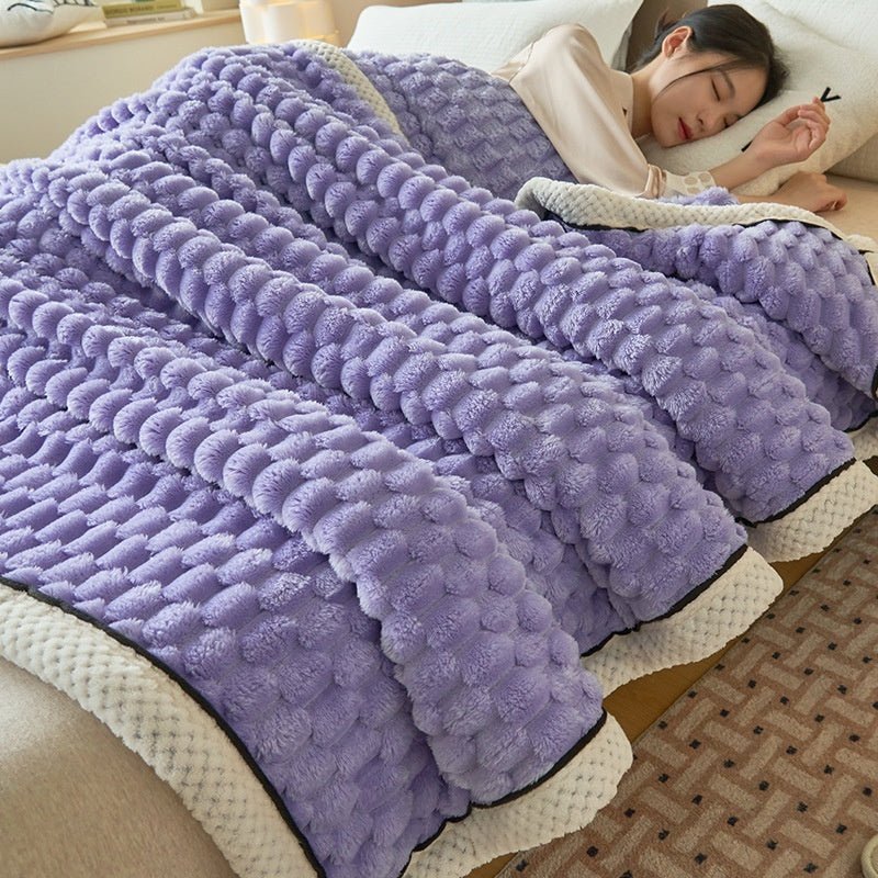 TripTuck Coral Flannel Blanket