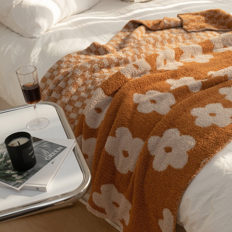 VelvetVerve Plaid Velvet Blanket