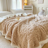 SnoozeHaven Double-Layer Berber Fleece Blanket