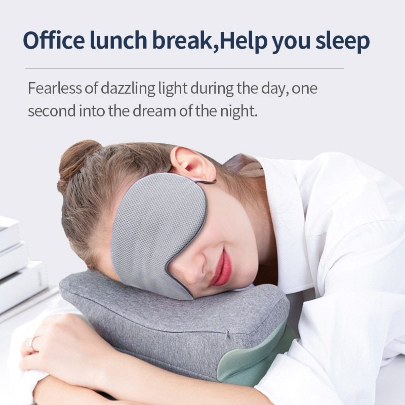 Synchrozx Ice Silk Korean Style Sleeping Eye Mask Cooling & Warming Light-Blocking for Relaxation & Deep Sleep
