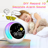 Sparkox Kids’ Alarm Clock with Bluetooth Touch RGB & White Noise for Sleep & Relaxation