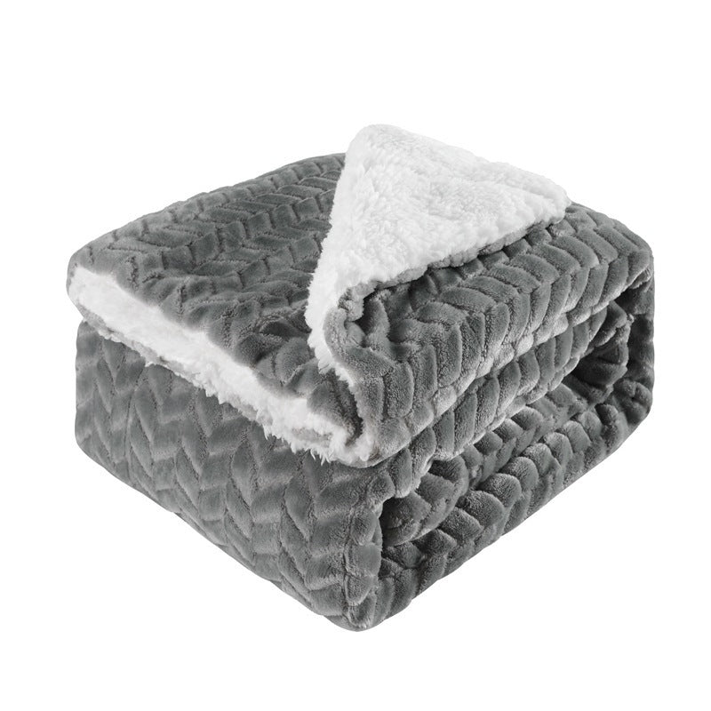 ToastyLoom Thickened Flannel Lamb Wool Blanket
