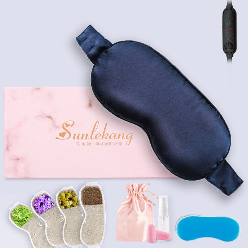 Aethera Steam Hot Compress Eye Mask Mulberry Silk for Comfort & Relaxation