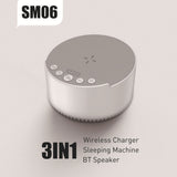 Zenithaz Smart White Noise Bluetooth Speaker & 15W Wireless Charger for Sleep & Music