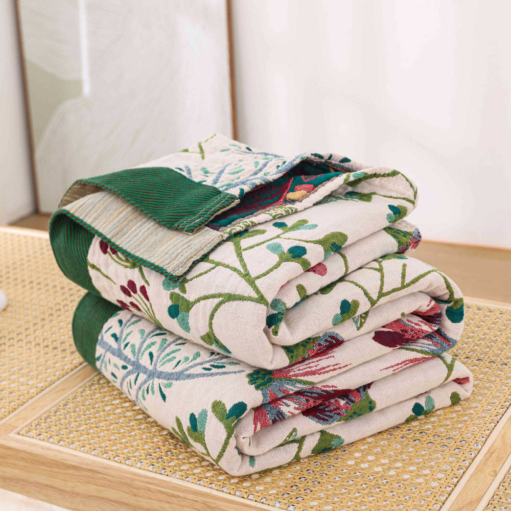 FleeceNest Cotton Gauze Towel Blanket