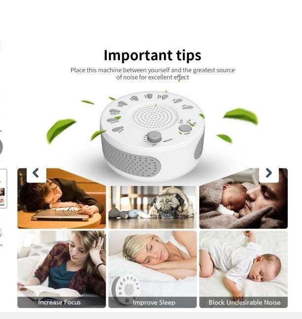 LunaNest Sound Machine for Better Sleep