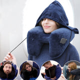 CloudHush Inflatable H-Shaped Travel Neck Pillow