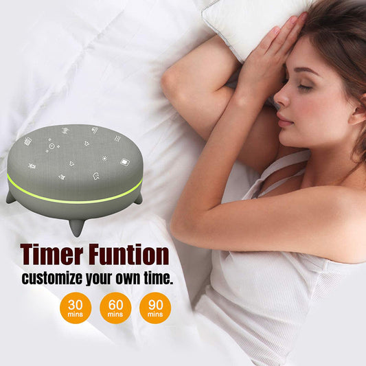 Glowzx White Noise Sleep Sound Machine RGB Portable for Sleep & Relaxation
