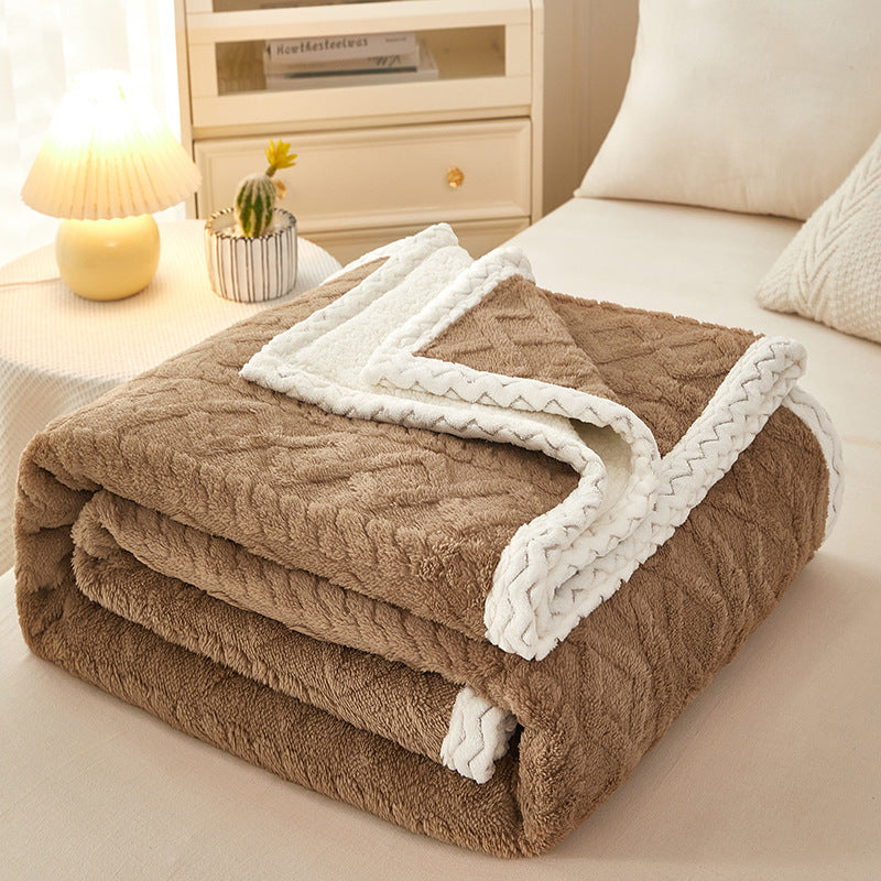 CoolWeave Coral Fleece Blanket