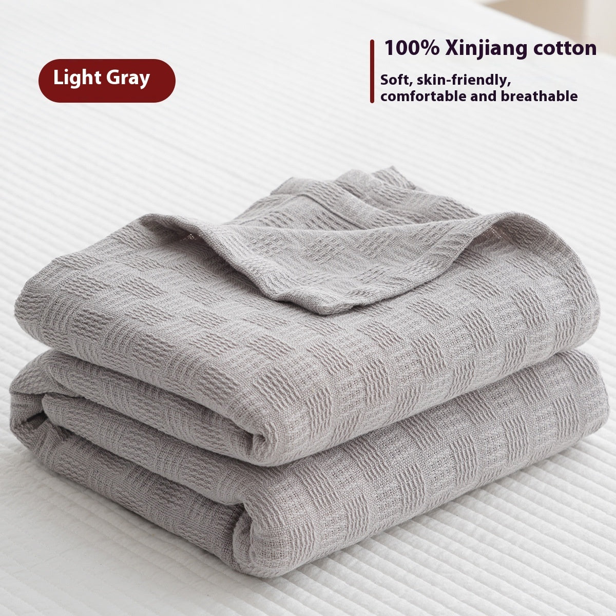 FluffHaven Cotton Gauze Blanket