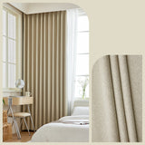 SomniaSoft Herringbone Chenille Blackout Curtains 