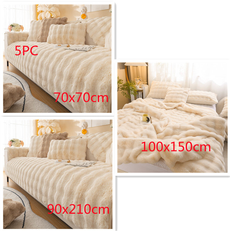 CozyCloud Rabbit Velvet Blanket