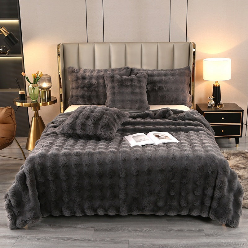 EmberNest Rabbit Plush Blanket