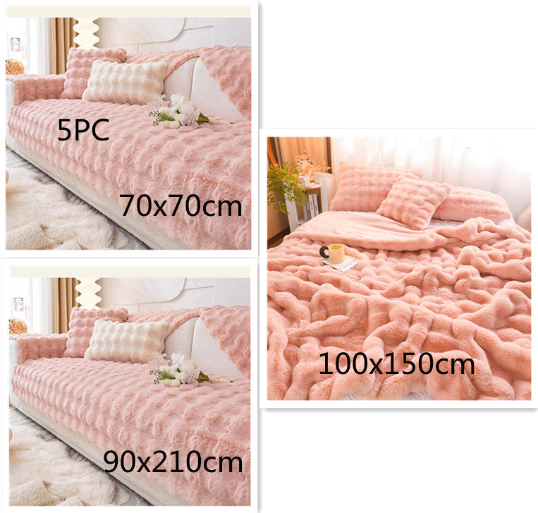 CozyCloud Rabbit Velvet Blanket