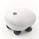 White and black device with circular design on a white background