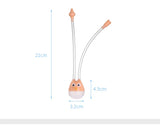 Measurement chart of a small lamp with dimensions labeled on a white background