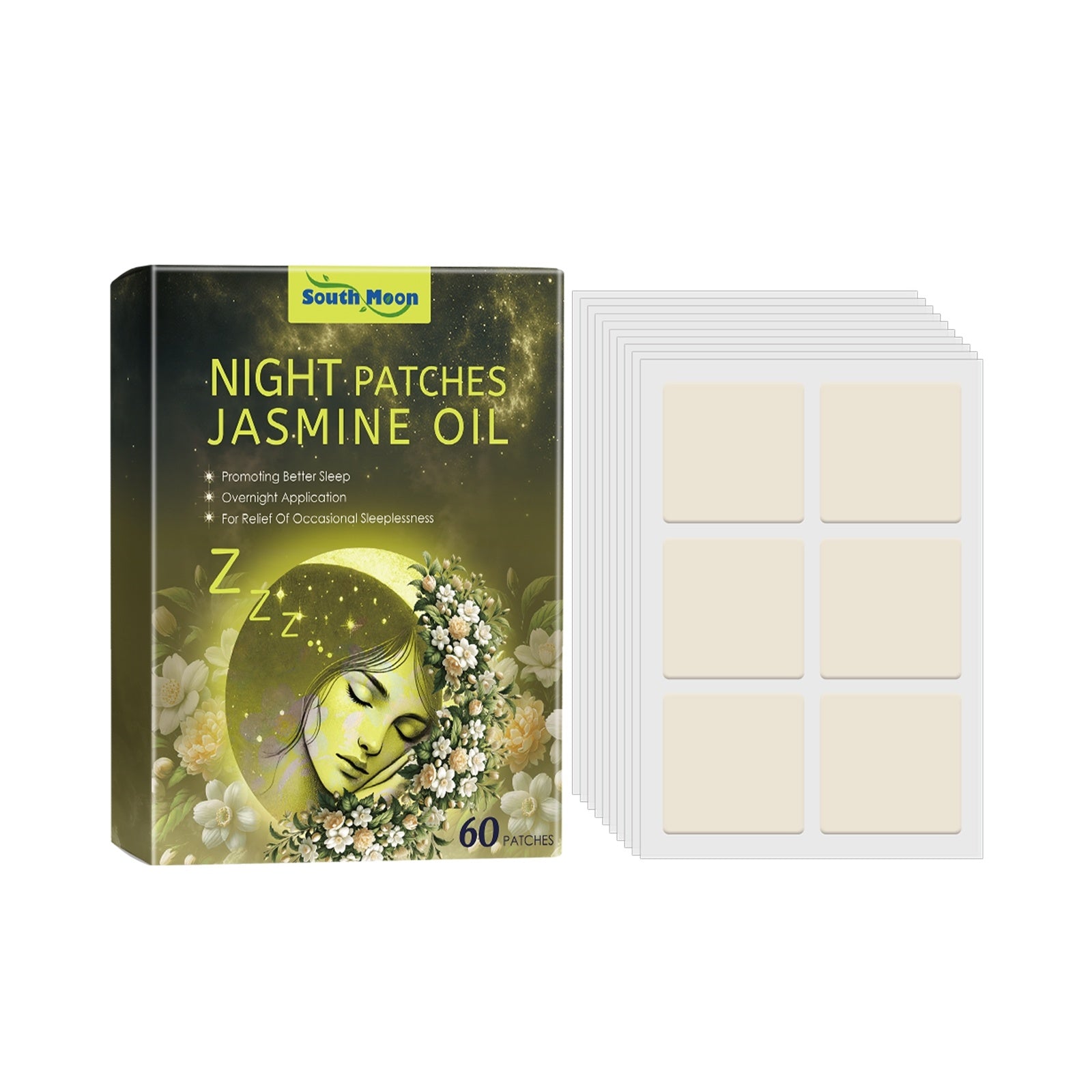South Moon Nursing Sleep Patches with Essential Oils 60pcs for Natural Relaxation & Relief