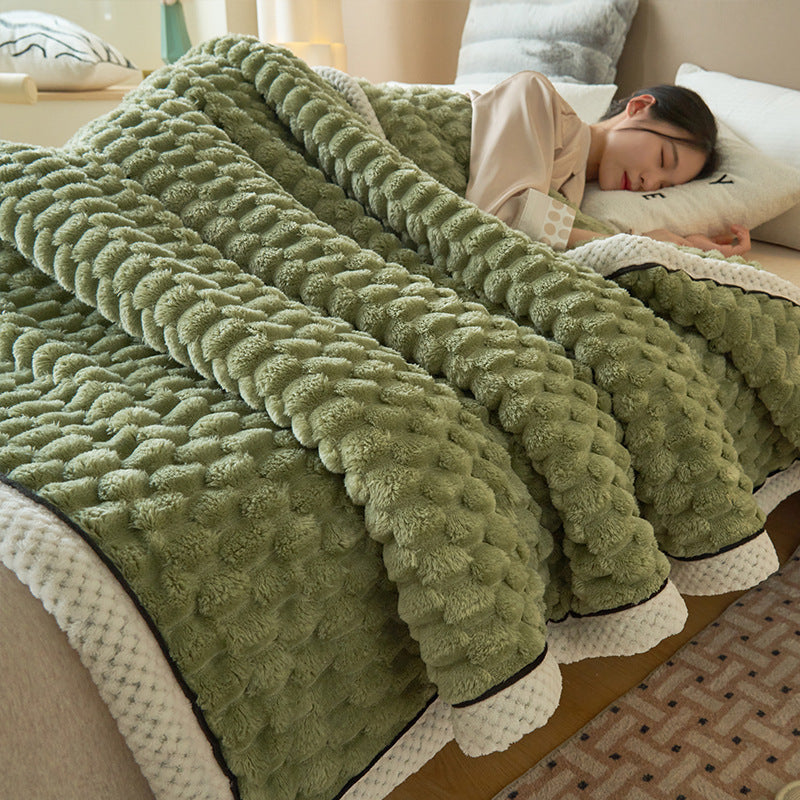 TripTuck Coral Flannel Blanket