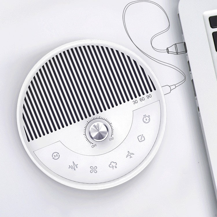 Somnus White Bluetooth Noise Sleep Aid Machine Device for Relaxation & Sleep Regulation