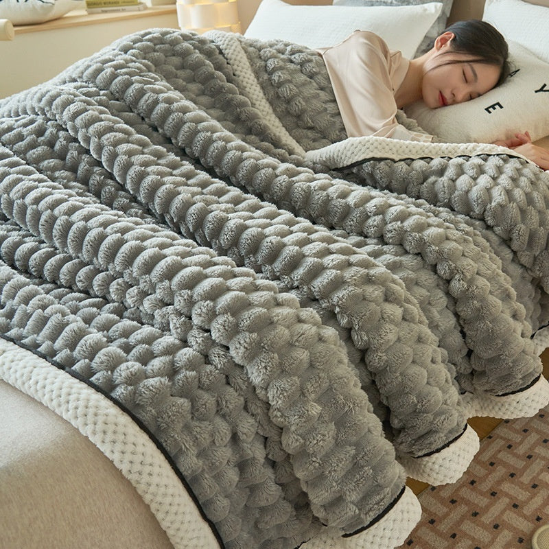 TripTuck Coral Flannel Blanket