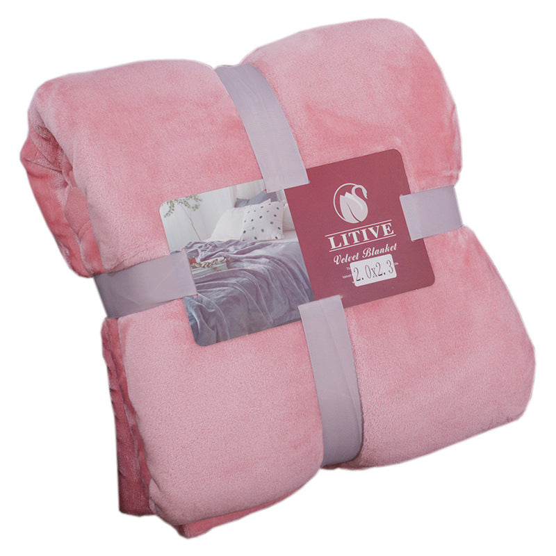 SoftLuxe Coral Velvet Flannel Blanket