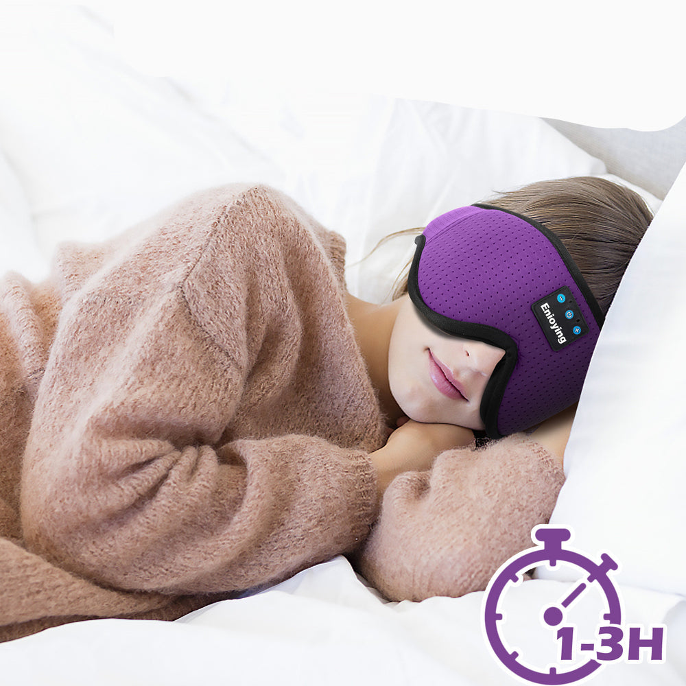 Sculptzx 3D Wireless Bluetooth 5.2 Music Eye Mask Light Blocking Sleep Aid for Better Sleep & Relaxation