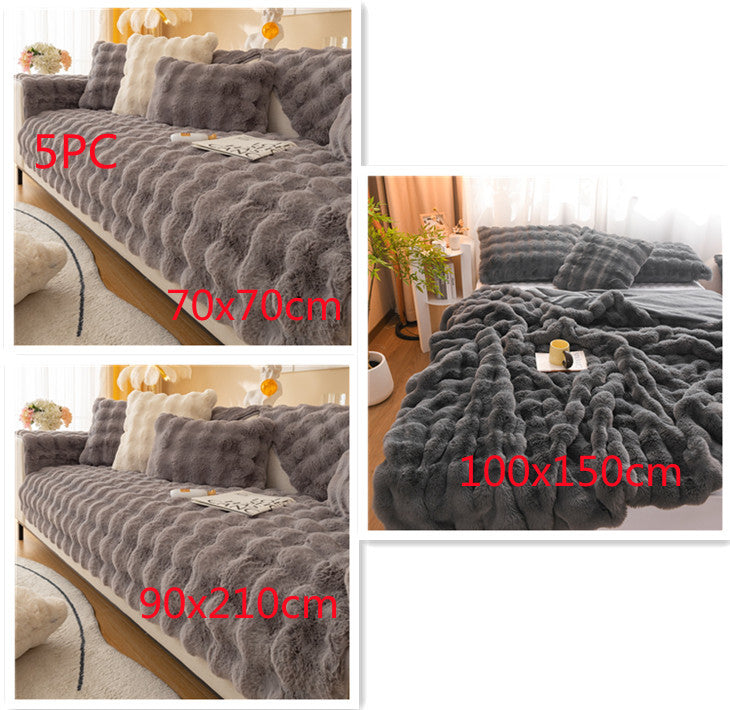 CozyCloud Rabbit Velvet Blanket