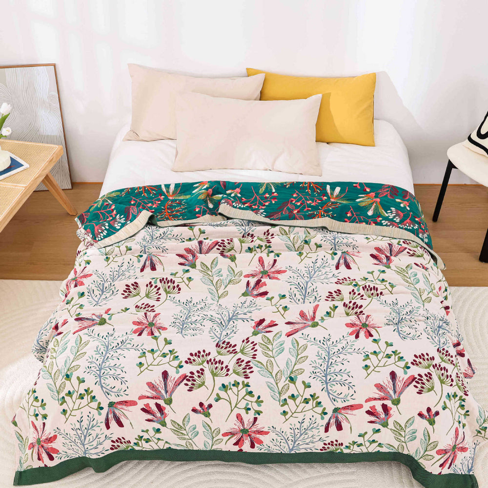 FleeceNest Cotton Gauze Towel Blanket