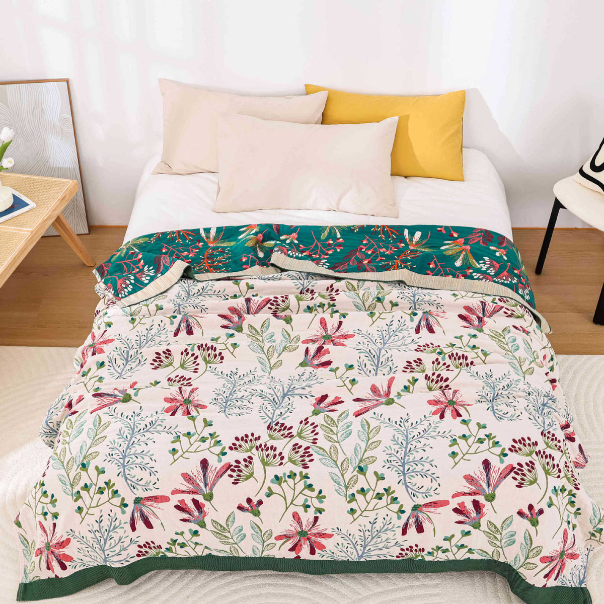 FleeceNest Cotton Gauze Towel Blanket